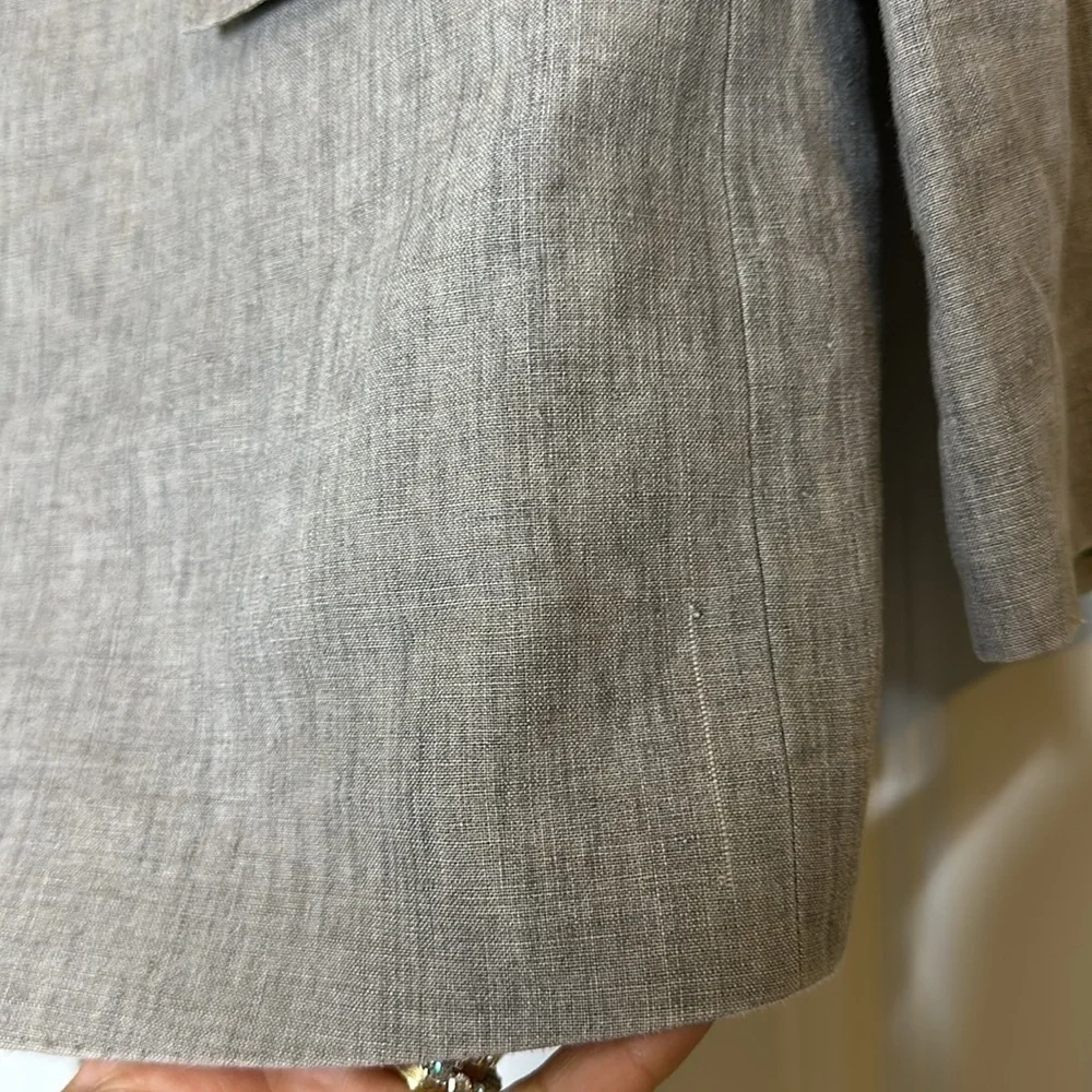 J. Crew Ludlow Ormezzano linen blend blazer Sz40R Grey